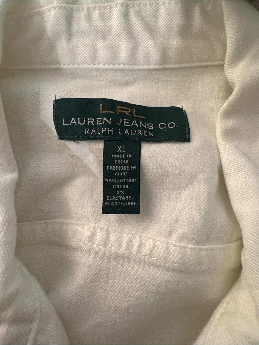 Ralph Lauren White Zip-Front Jacket - Picture 2 of 2